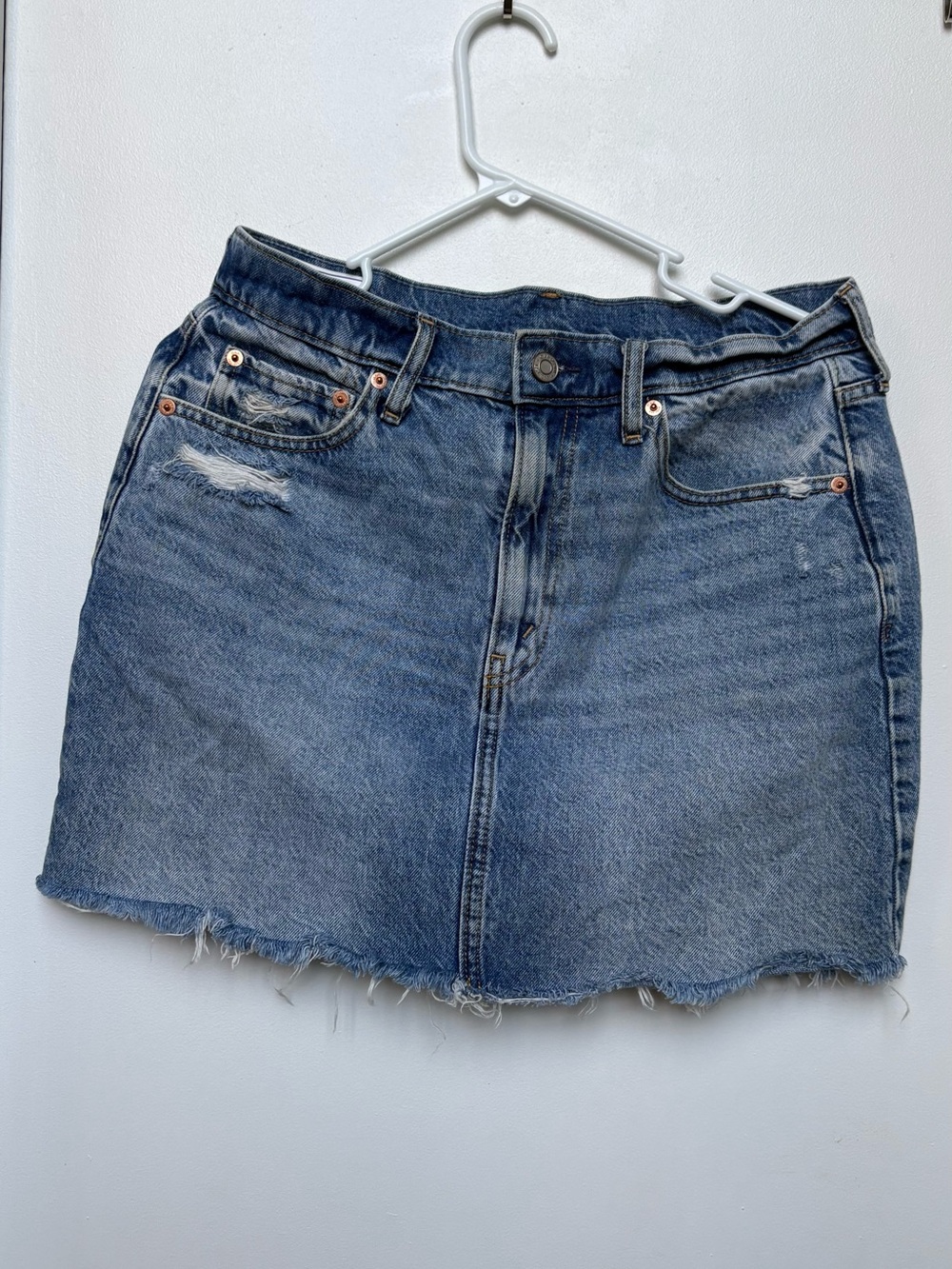 Gap Denim Mini Skirt in Faded Blue - Women